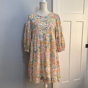 Uncle Frank Floral Midi Dress - Multicolor